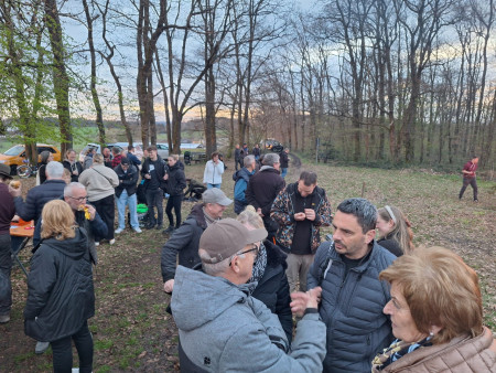 Osterfeuer auf dem Heisterstock